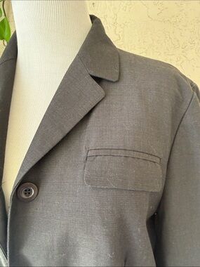 Zara Charcoal Gray Tailored Blazer